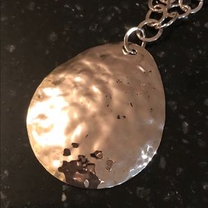 Silpada Sterling Silver Hammered Teardrop Necklace