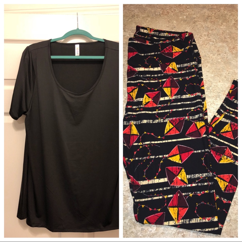 LuLaRoe Classic T with TC leggings