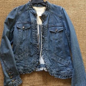 Jean Jacket with ruffles