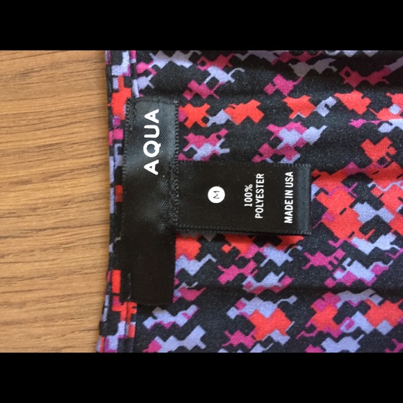 Aqua red and blue minidress - Picture 3 of 5