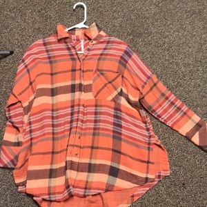free people orange flannel