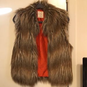 Faux fur vest
