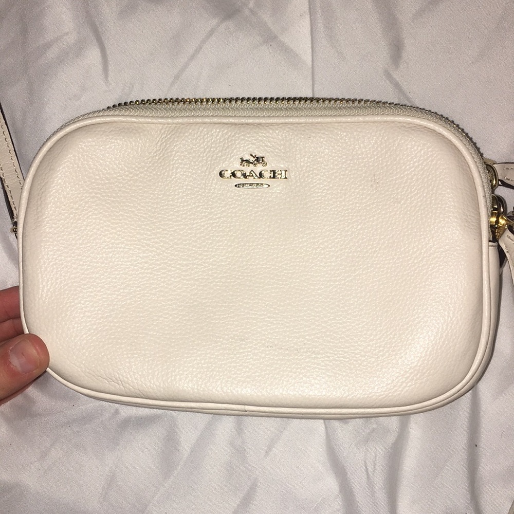 Little white coach purse