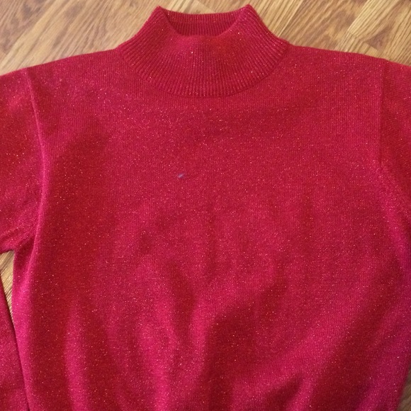 Red Sparkly Sweater - Picture 2 of 3