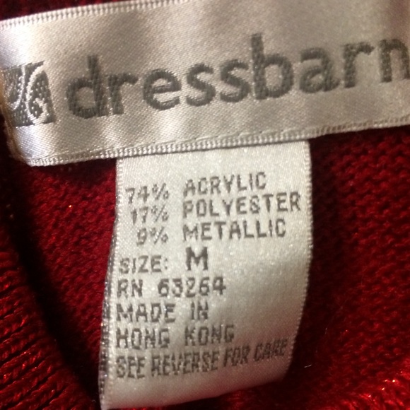 Red Sparkly Sweater - Picture 3 of 3