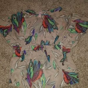 Sheer Feathered Shirt