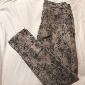 The Limited Snake skin pattern jeans