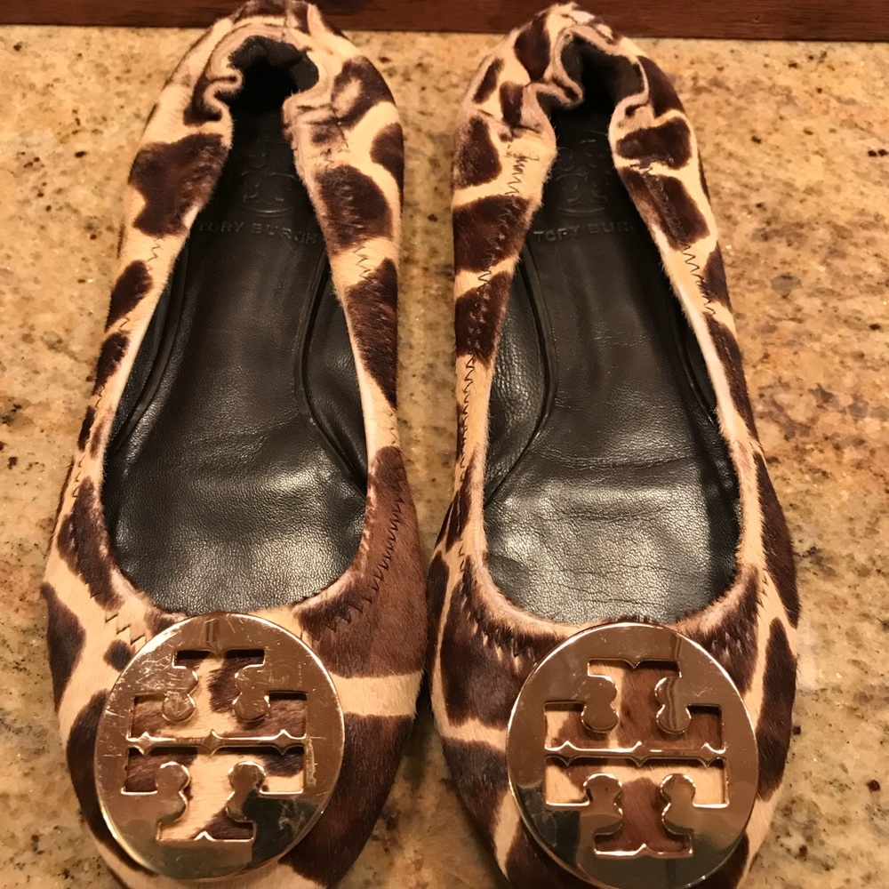 Tory burch Leopard flats