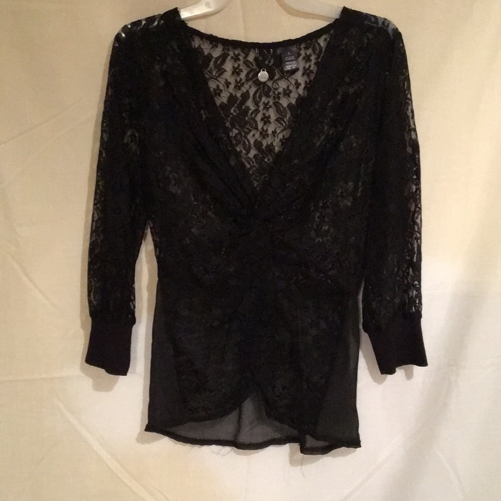 Black lace top