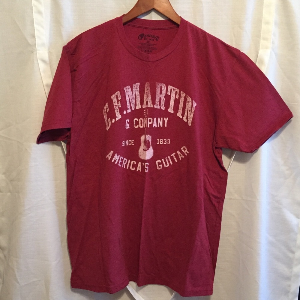 Red C.F. Martin Guitars T-shirt