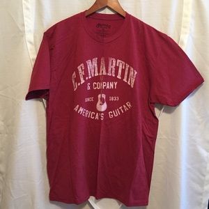 Red C.F. Martin Guitars T-shirt