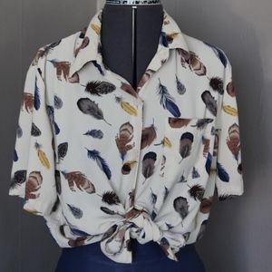 Feather Vintage Blouse