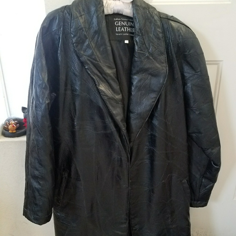 Ladies leather coat