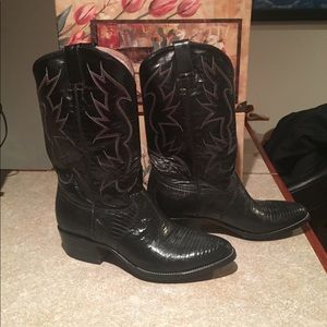 Men’s Black “PECOS BILL” Cowboy Boots