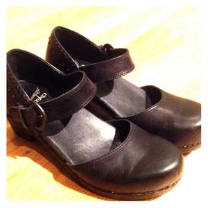 Dansko black Mary Jane style clog size 37