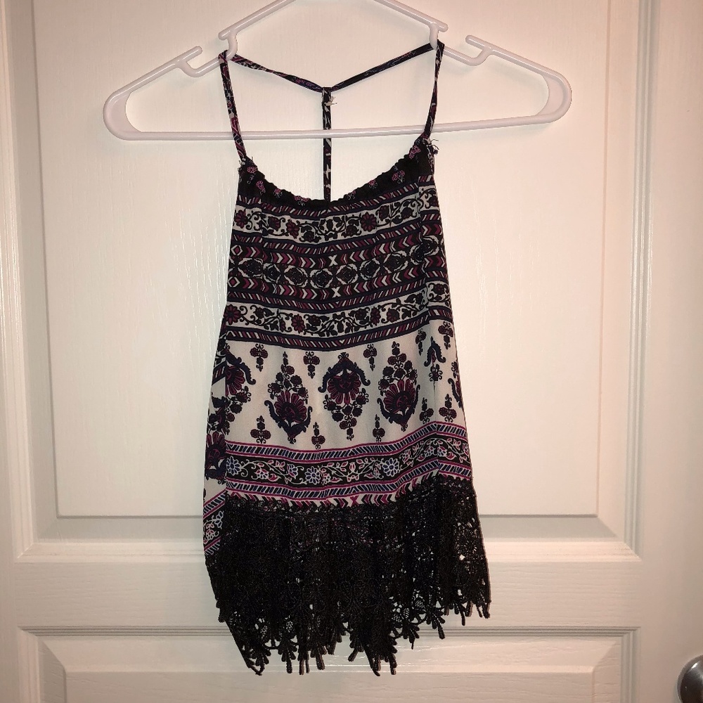 Bohemian lace halter top