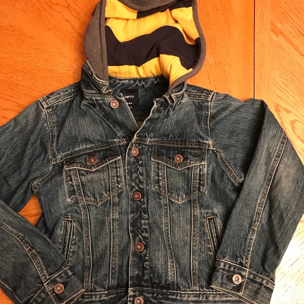 Gap Kids size large hooded jean jacket. Exc cond