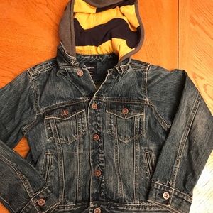 Gap Kids size large hooded jean jacket. Exc cond
