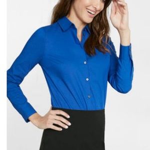 Blue essential shirt from express