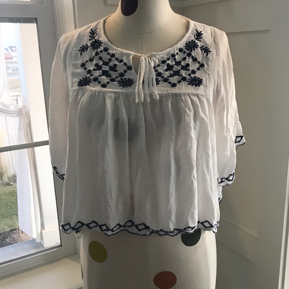 Flowy white shirt