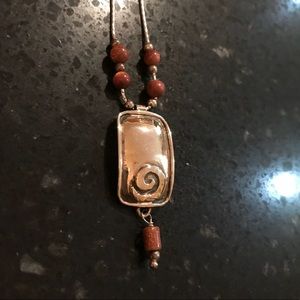 Silpada Sterling Silver and Sandstone Necklace