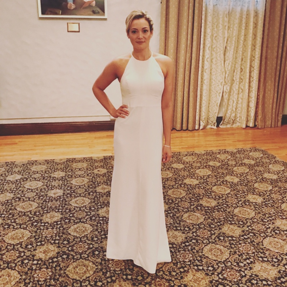Dessy Collection-Vivian Diamond off-white gown