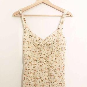 Reformation White Floral Short Dress Sz 0