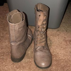 Cognac Brown Rampage Combat boots