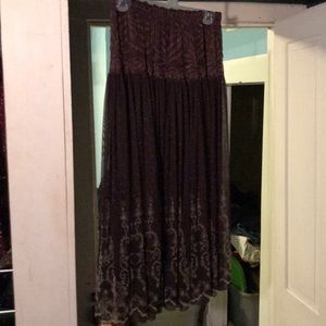 Brown lace dress