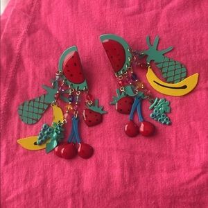 Mixed fruit earrings