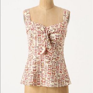 Anthropologie Girls of Savoy Mariposa Top