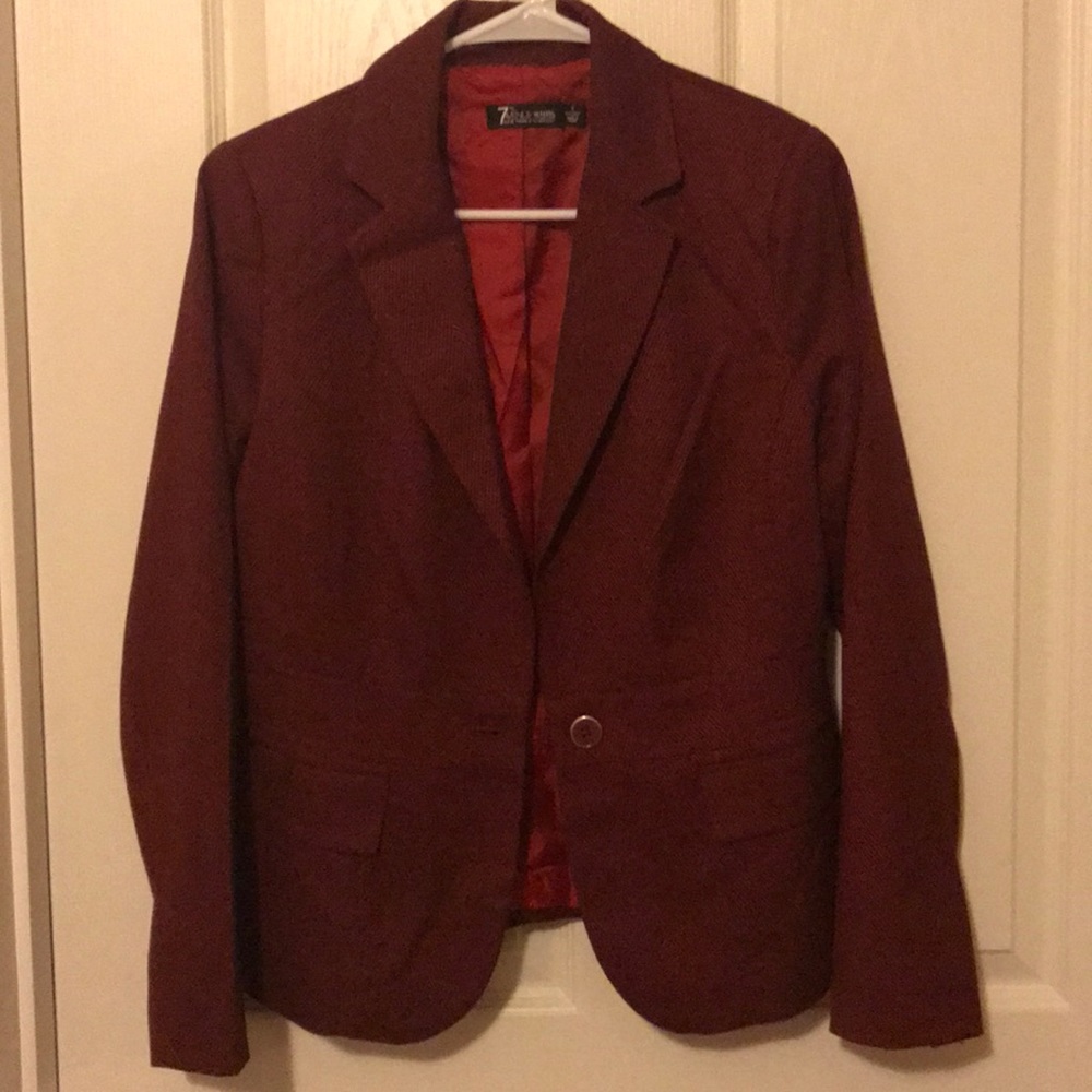 Burgundy Blazer
