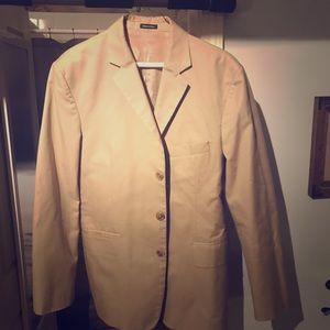 Jcrew khaki suit (jacket/pants)