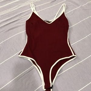Red Cami Bodysuit