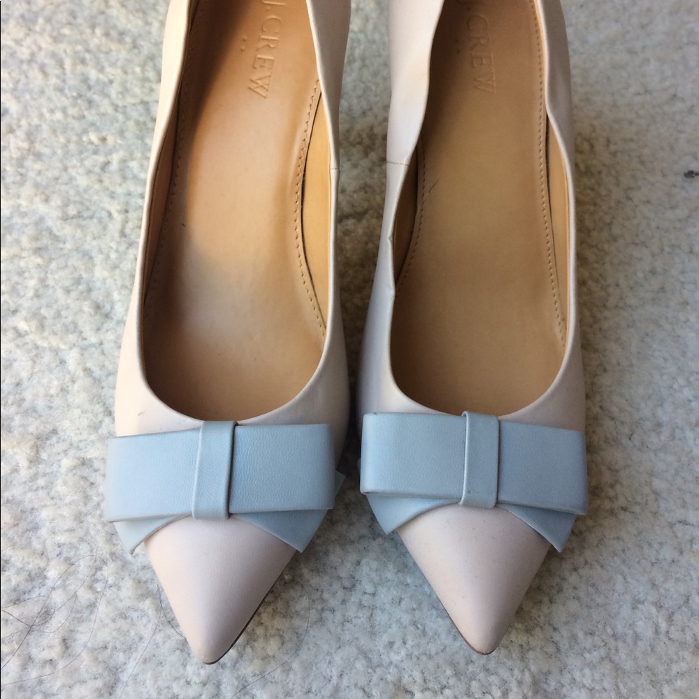 J. Crew Collection Leather Pumps with Bows