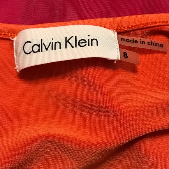 Calvin Klein Pink High Low dress size 8 - Picture 3 of 3