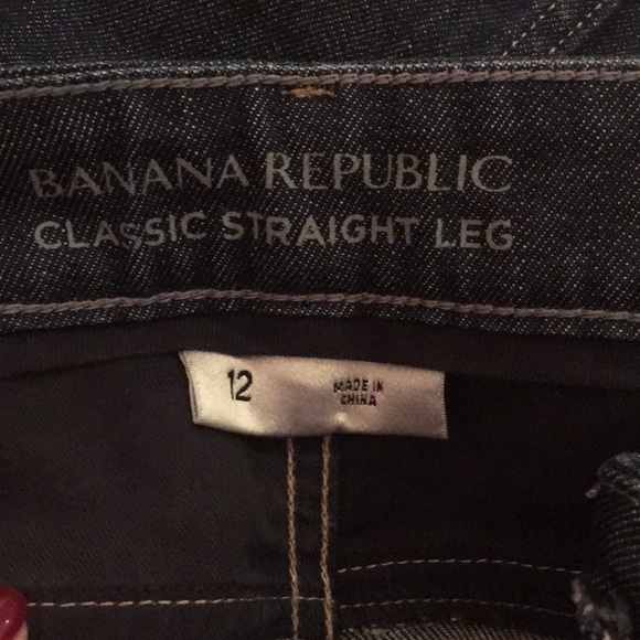 Banana republic straight leg dark denim jeans - Picture 4 of 6