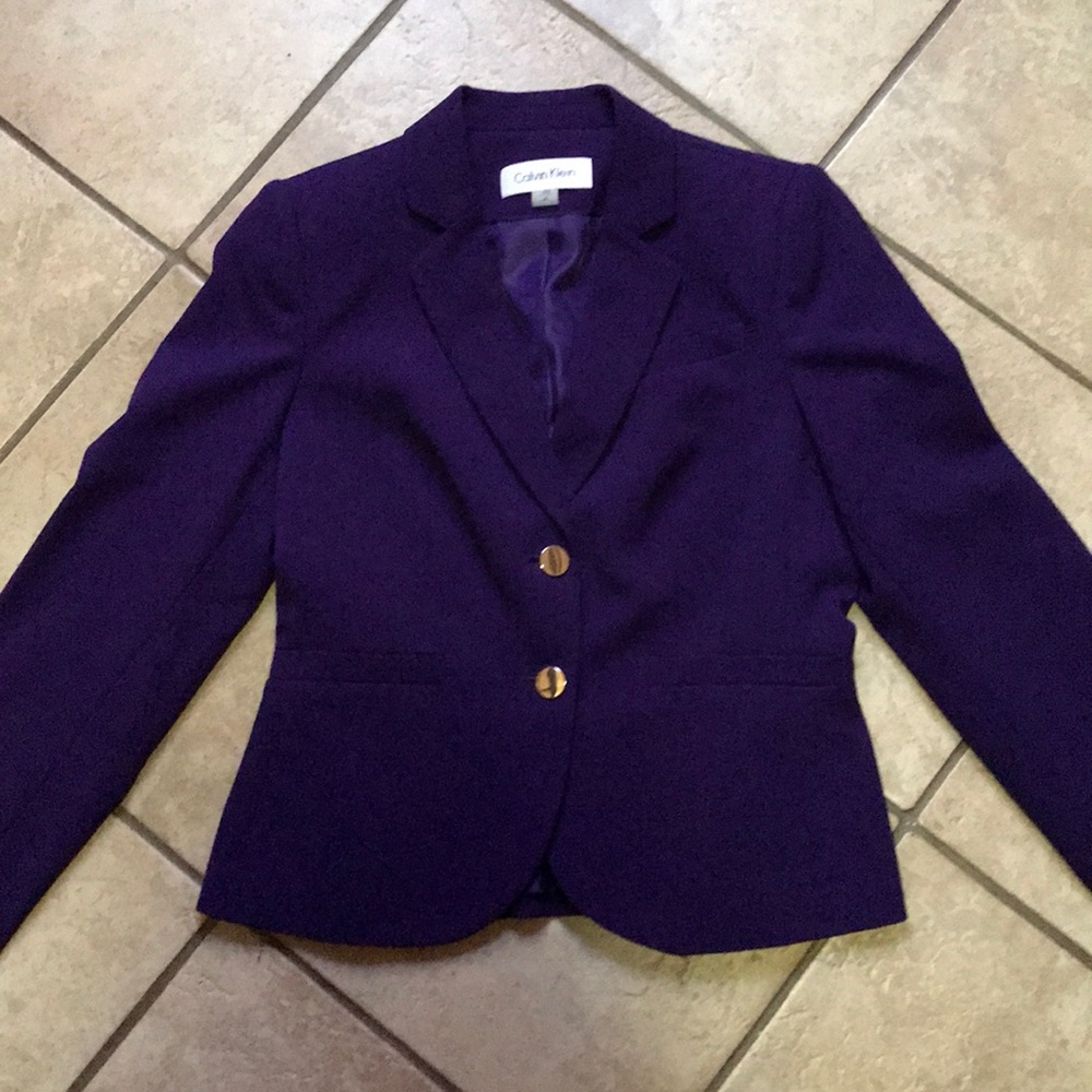 plum/purple colored Calvin Klein blazer BNWT