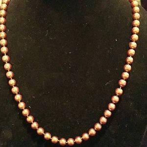 Copper Pearl-like Necklace