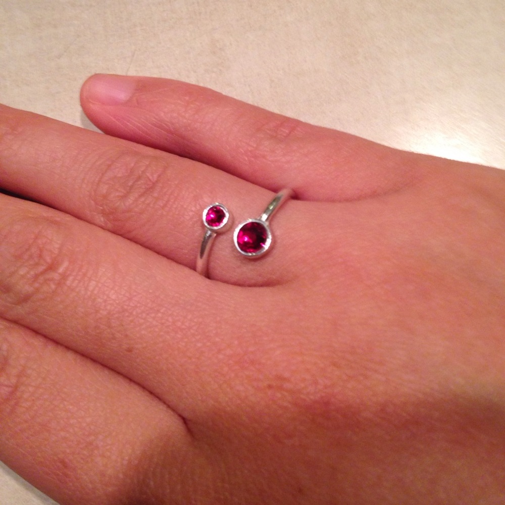 Alex and Ani January Birthstone wrap ring