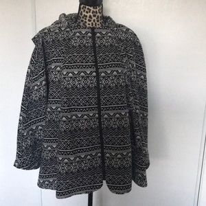 Black Winter Poncho