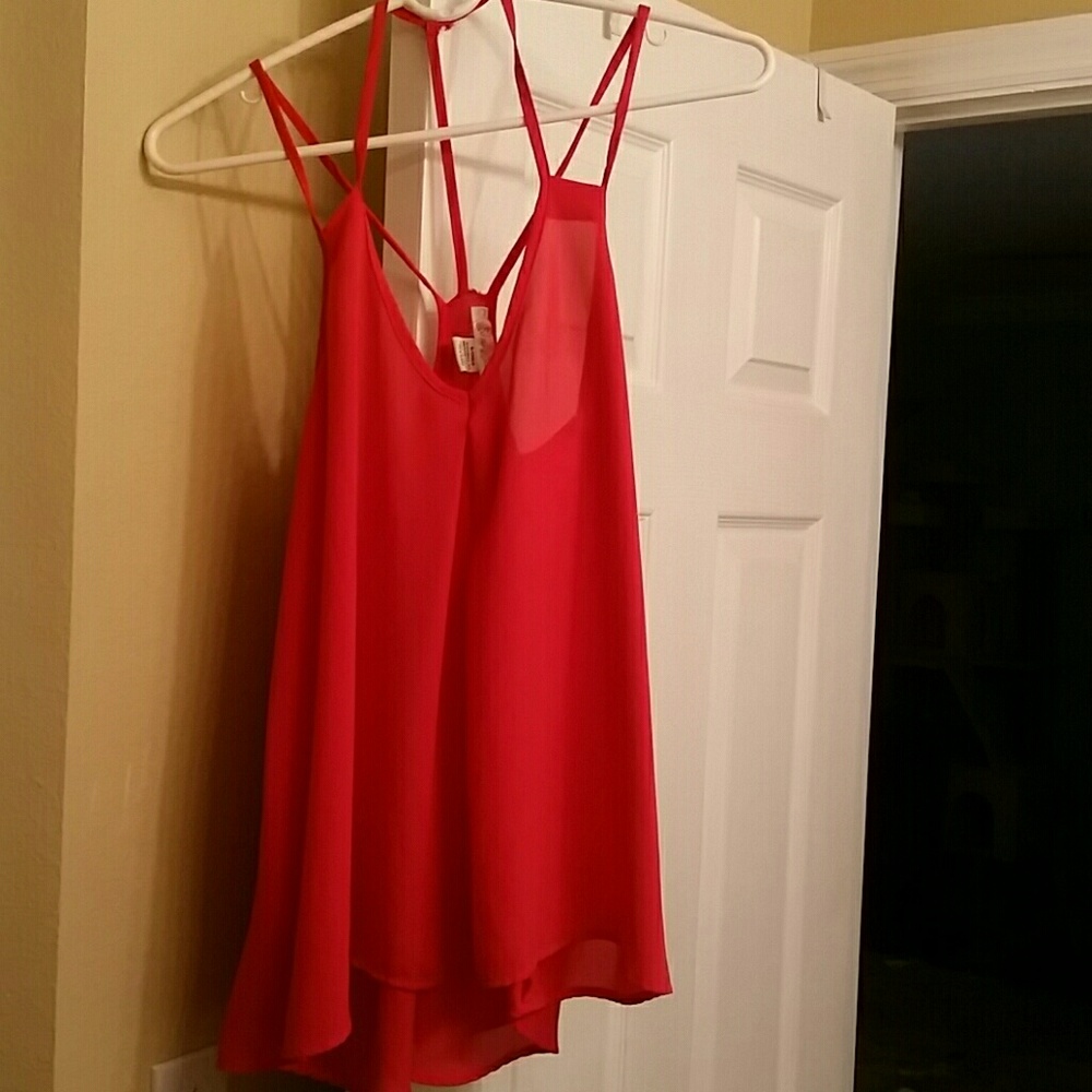 Red blouse