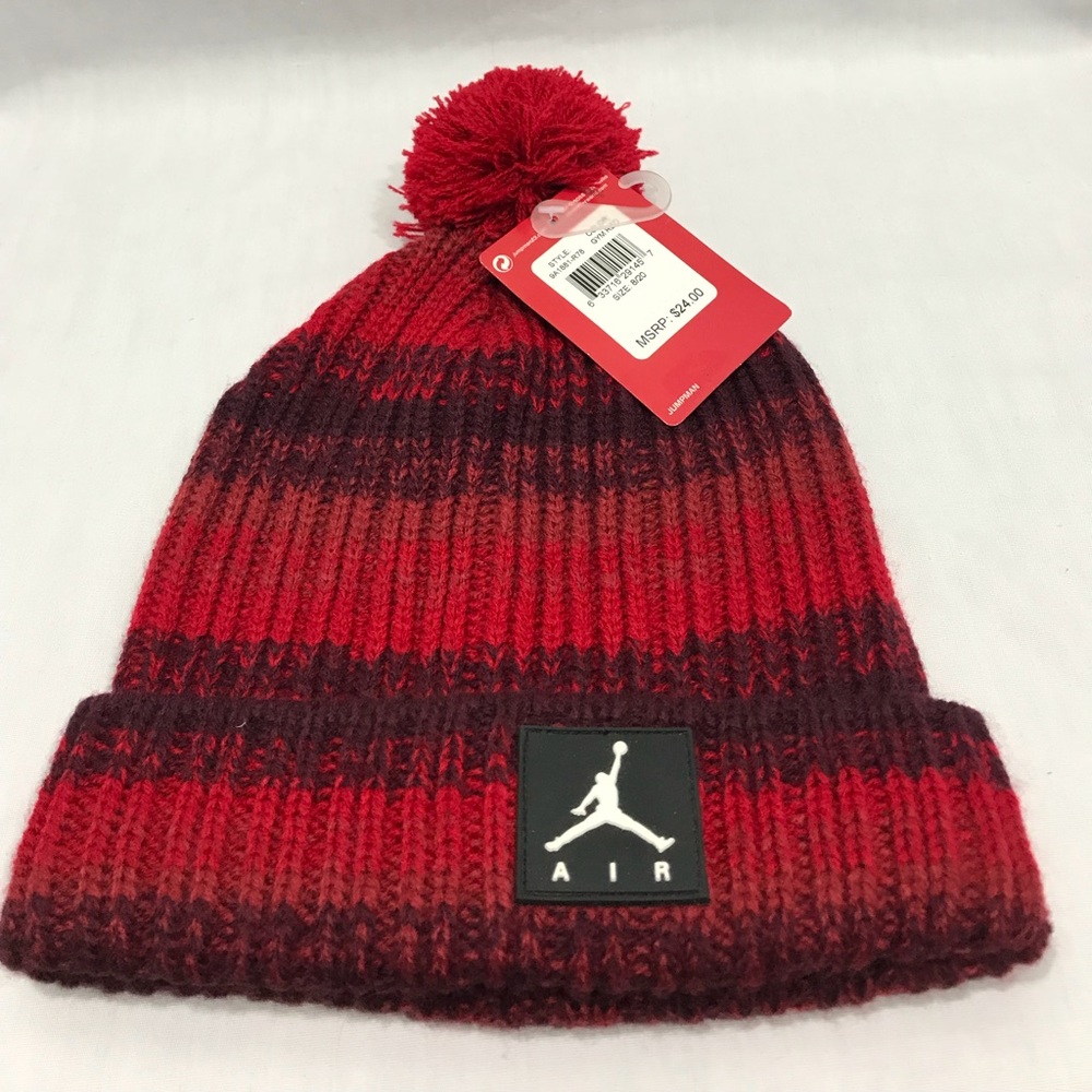 Jordan Pom Beanie red Youth/ girl NWT OBO