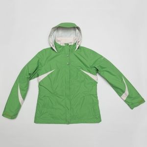 Columbia Green and White 3 in 1 Winter Jacket