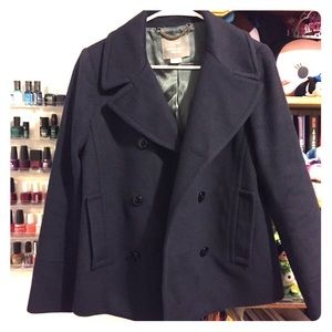 Navy j crew Peacoat