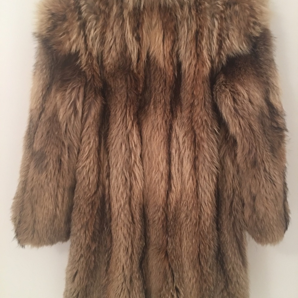 fur unisex 3/4 coat