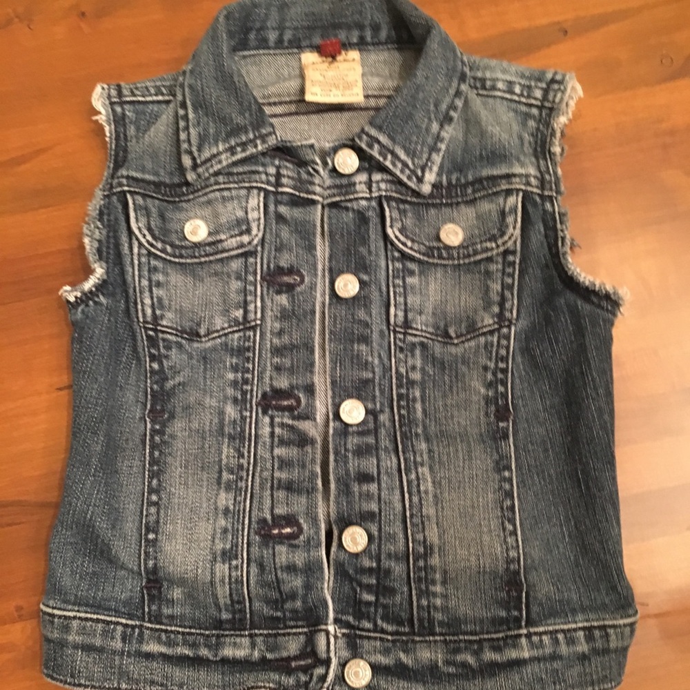 Seven for mankind little girls size S Jean vest