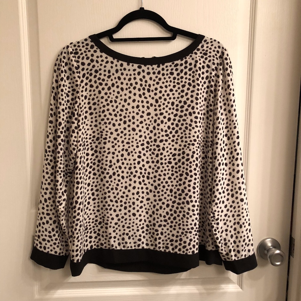 Long sleeve animal print top from Loft