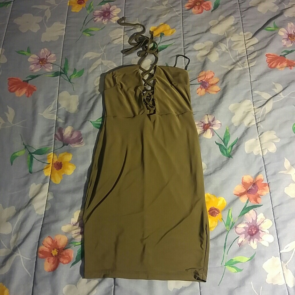 NWOT Sexy green bodycon dress