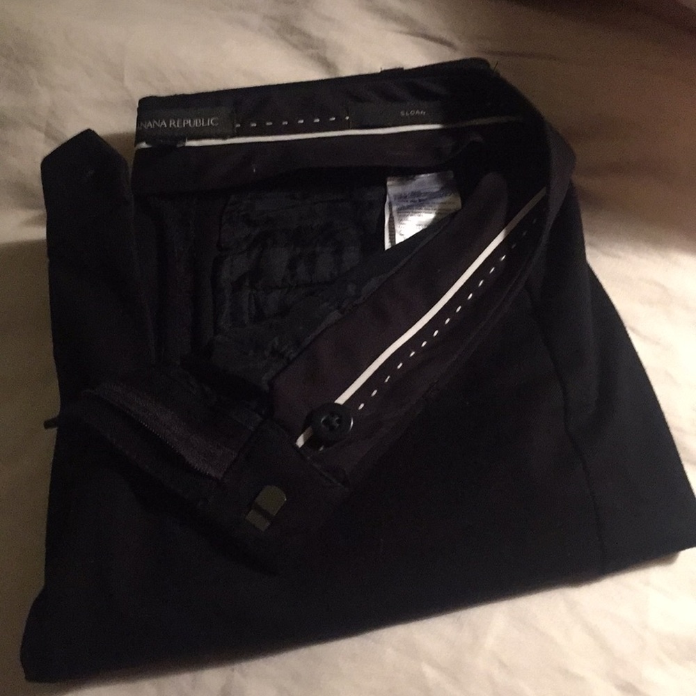 Banana Republic Sloan Black Ankle Pant